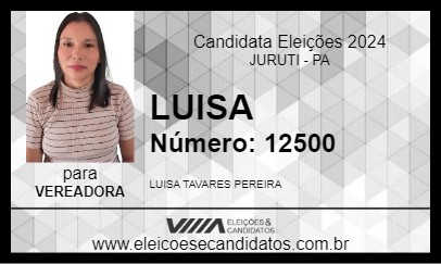 Candidato LUISA 2024 - JURUTI - Eleições