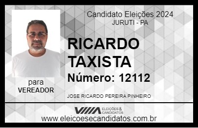 Candidato RICARDO TAXISTA 2024 - JURUTI - Eleições