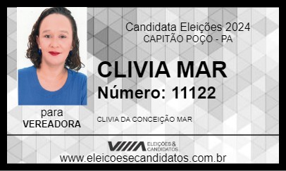 Candidato CLIVIA MAR 2024 - CAPITÃO POÇO - Eleições