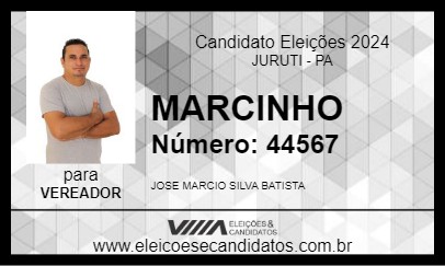 Candidato MARCINHO 2024 - JURUTI - Eleições