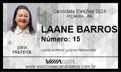 Candidato LAANE BARROS 2024 - PIÇARRA - Eleições