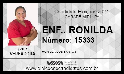 Candidato ENF.. RONILDA 2024 - IGARAPÉ-MIRI - Eleições