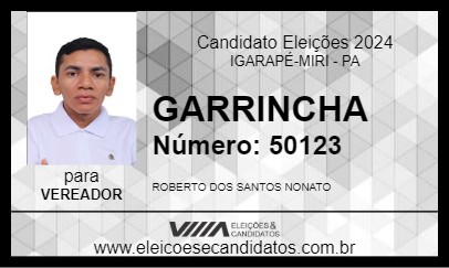 Candidato GARRINCHA 2024 - IGARAPÉ-MIRI - Eleições