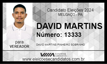 Candidato DAVID MARTINS 2024 - MELGAÇO - Eleições