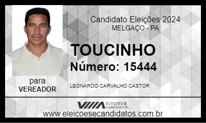 Candidato TOUCINHO 2024 - MELGAÇO - Eleições