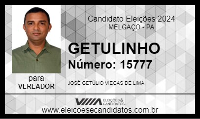 Candidato GETULINHO 2024 - MELGAÇO - Eleições