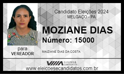 Candidato MOZIANE DIAS 2024 - MELGAÇO - Eleições