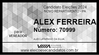 Candidato ALEX FERREIRA 2024 - NOVO REPARTIMENTO - Eleições