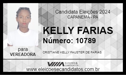 Candidato KELLY FARIAS 2024 - CAPANEMA - Eleições