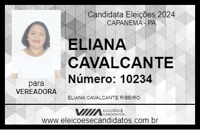 Candidato ELIANA CAVALCANTE 2024 - CAPANEMA - Eleições