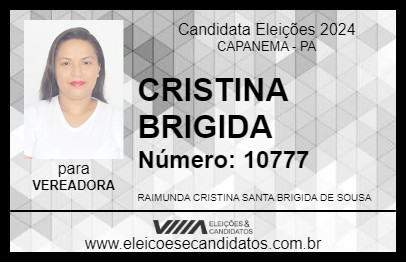 Candidato CRISTINA BRIGIDA 2024 - CAPANEMA - Eleições