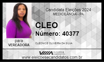 Candidato CLEO 2024 - MEDICILÂNDIA - Eleições