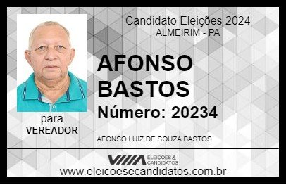 Candidato AFONSO BASTOS 2024 - ALMEIRIM - Eleições