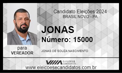 Candidato JONAS 2024 - BRASIL NOVO - Eleições