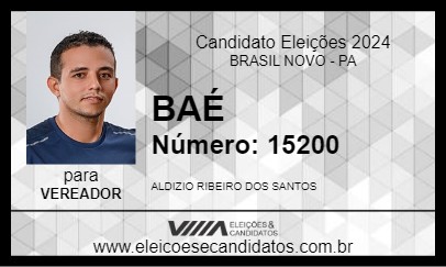 Candidato BAÉ 2024 - BRASIL NOVO - Eleições