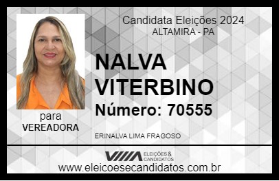 Candidato NALVA VITERBINO 2024 - ALTAMIRA - Eleições