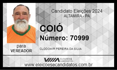 Candidato COIÓ 2024 - ALTAMIRA - Eleições