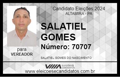 Candidato SALATIEL GOMES 2024 - ALTAMIRA - Eleições