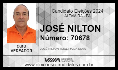 Candidato JOSÉ NILTON 2024 - ALTAMIRA - Eleições