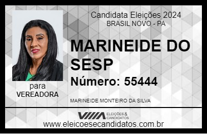 Candidato MARINEIDE DA SAÚDE 2024 - BRASIL NOVO - Eleições