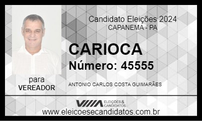 Candidato CARIOCA 2024 - CAPANEMA - Eleições