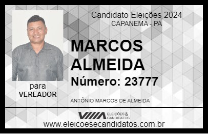 Candidato MARCOS ALMEIDA 2024 - CAPANEMA - Eleições