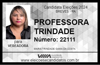 Candidato PROFESSORA TRINDADE 2024 - BREVES - Eleições