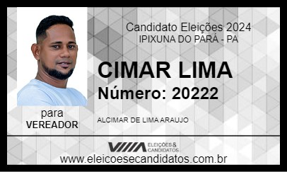 Candidato CIMAR LIMA 2024 - IPIXUNA DO PARÁ - Eleições