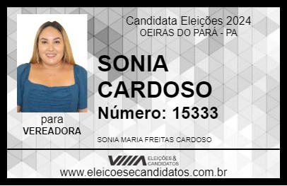 Candidato SONIA CARDOSO 2024 - OEIRAS DO PARÁ - Eleições