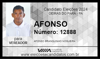 Candidato AFONSO 2024 - OEIRAS DO PARÁ - Eleições