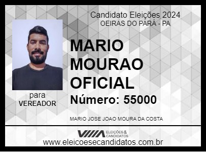 Candidato MARIO MOURAO OFICIAL 2024 - OEIRAS DO PARÁ - Eleições