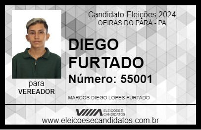 Candidato DIEGO FURTADO 2024 - OEIRAS DO PARÁ - Eleições