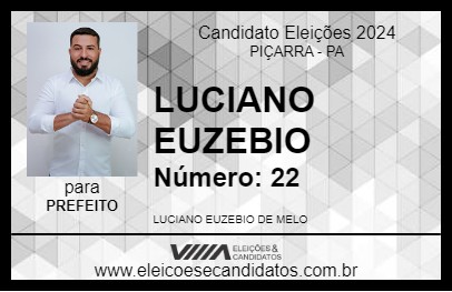 Candidato LUCIANO EUZEBIO 2024 - PIÇARRA - Eleições