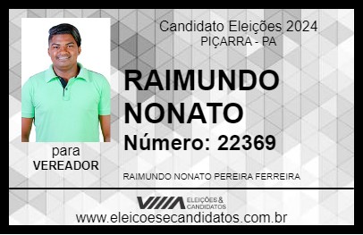 Candidato RAIMUNDO NONATO 2024 - PIÇARRA - Eleições