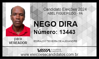 Candidato NEGO DIRA 2024 - ABEL FIGUEIREDO - Eleições