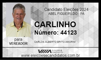 Candidato CARLINHO 2024 - ABEL FIGUEIREDO - Eleições