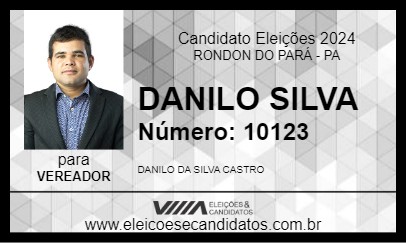 Candidato DANILO SILVA 2024 - RONDON DO PARÁ - Eleições