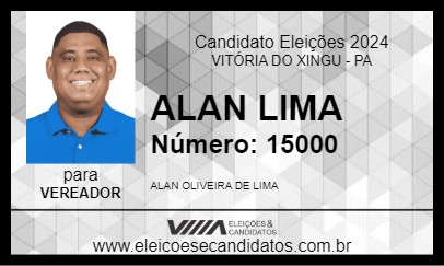 Candidato ALAN LIMA 2024 - VITÓRIA DO XINGU - Eleições