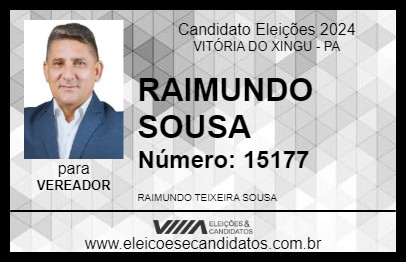 Candidato RAIMUNDO SOUSA 2024 - VITÓRIA DO XINGU - Eleições