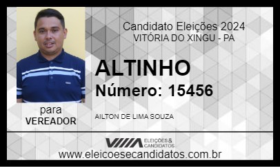 Candidato AILTINHO 2024 - VITÓRIA DO XINGU - Eleições