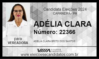 Candidato ADÉLIA CLARA 2024 - CAPANEMA - Eleições