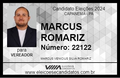 Candidato MARCUS ROMARIZ 2024 - CAPANEMA - Eleições