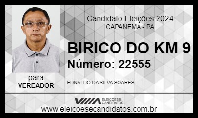 Candidato BIRICO DO KM 9 2024 - CAPANEMA - Eleições