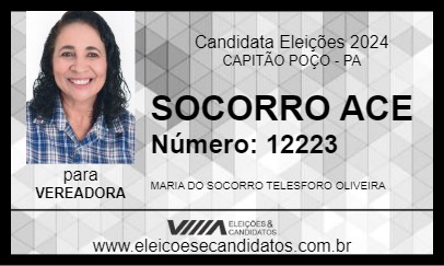 Candidato SOCORRO ACE 2024 - CAPITÃO POÇO - Eleições