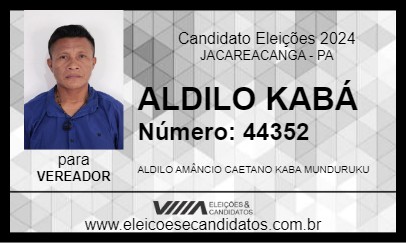 Candidato ALDILO KABÁ 2024 - JACAREACANGA - Eleições