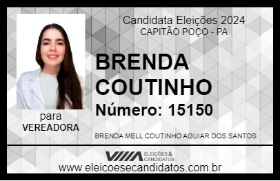 Candidato BRENDA COUTINHO 2024 - CAPITÃO POÇO - Eleições