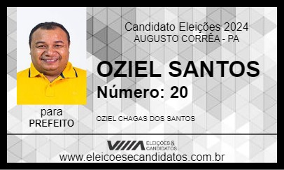 Candidato OZIEL SANTOS 2024 - AUGUSTO CORRÊA - Eleições