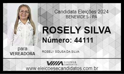 Candidato ROSELY SILVA 2024 - BENEVIDES - Eleições