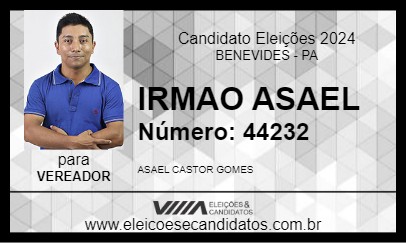 Candidato IRMAO ASAEL 2024 - BENEVIDES - Eleições