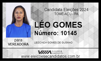 Candidato LÉO GOMES 2024 - TOMÉ-AÇU - Eleições